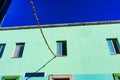 Blue Green Abstract Mexican Building Oaxaca Mexico Royalty Free Stock Photo