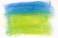 Blue and green abstract painted background