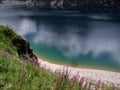 Blue and green Alpine lake, prealpi orobiche