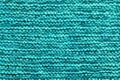 Blue-green background, homemade wool knitted texture Royalty Free Stock Photo