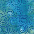 Blue and Green Batik Background