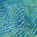 Blue and Green Batik Background