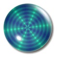 Blue Green Button Orb Royalty Free Stock Photo
