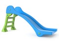 Blue green children slide toy 3D Royalty Free Stock Photo