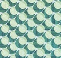 Blue and green circle halftone pattern