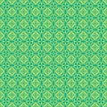 Blue and green Damask Pattern Background