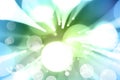 Blue green explosion Royalty Free Stock Photo