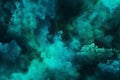 Blue green explosion smoke gas Royalty Free Stock Photo