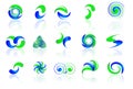 Blue & Green icons