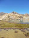 New zealand tongariro crossing national park emerald lakes volcano Royalty Free Stock Photo