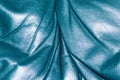 Blue green leather texture closeup, useful as background Royalty Free Stock Photo