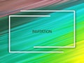 Blue green modern wave template. Abstract background - vector eps10 illustration