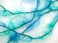 Blue and green mohair yarn Royalty Free Stock Photo