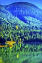Blue Green Mountain Reflection Gold Lake Autumn Snoqualme Pass W