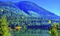 Blue Green Mountain Reflection Gold Lake Autumn Snoqualme Pass W