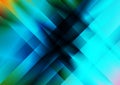 Blue Green and Orange Abstract Fractal Stripes Modern Background Royalty Free Stock Photo