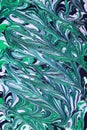 Blue Green Paint Swirls Royalty Free Stock Photo