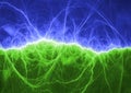 Blue and green plasma Royalty Free Stock Photo