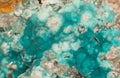 Blue-green rosasite minerals