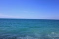 Blue and green sea in Napier