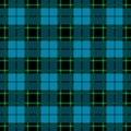 Blue and green tartan seamless pattern