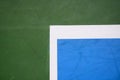 Blue and green tennis court surface Royalty Free Stock Photo