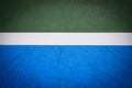 Blue and green tennis court surface Royalty Free Stock Photo