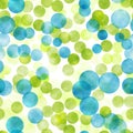 Blue and green trasparent bubbles