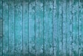 Blue green vintage wood background. Turquoise old wood texture. Royalty Free Stock Photo