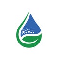 Blue Green Water Drop Nature Ecology Symbol Royalty Free Stock Photo