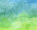 Blue and Green watercolor background - abstract texture Royalty Free Stock Photo