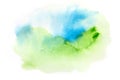 Blue and green watercolor background