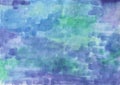 Blue and green watercolor texture. Oil painted high resolution background for design. There is blank place for your text, textures Royalty Free Stock Photo