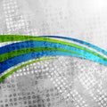 Blue and green waves abstract grunge corporate background Royalty Free Stock Photo