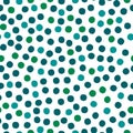 Blue green and white chaotic dots abstract seamless pattern, vector Royalty Free Stock Photo