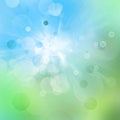 Blue green circles abstract background