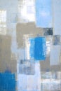Blue and Grey Abstract Art Painting Royalty Free Stock Photo
