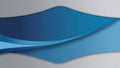 Blue and grey abstract waves creating dynamic background Royalty Free Stock Photo