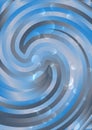Blue and Grey Abstract Whirl Background