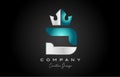 blue grey D alphabet letter logo icon design. Creative crown king template for business and company Royalty Free Stock Photo