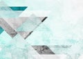 Blue and grey grunge triangles abstract background Royalty Free Stock Photo