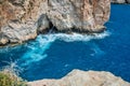 The Blue Grotto aerial view in Malta Royalty Free Stock Photo