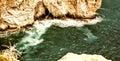 The Blue Grotto aerial view in Malta Royalty Free Stock Photo