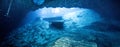 Blue Grotto Caveran View Royalty Free Stock Photo