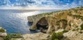 Blue Grotto, Malta. Natural stone arch and sea caves Royalty Free Stock Photo