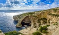 Blue Grotto, Malta. Natural stone arch and sea caves Royalty Free Stock Photo