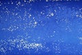 Blue grunge aged paint wall texture background Royalty Free Stock Photo