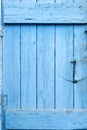 Blue Grunge Door Royalty Free Stock Photo