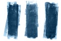 Blue rollerpaint strokes Royalty Free Stock Photo