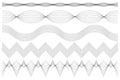 Blue guilloche lines or spirograph background vector illustration